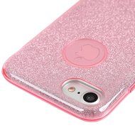 iPhone 7 Case (4.7 inch) - 3 in 1 High Protection Shockproof Soft TPU Rubber Outer Case + Shiny Sparkling PVC... N69