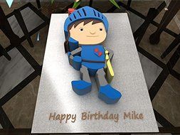 Mike The Knight Shaped Cake Pan Birthday Novelty Baking Cartoon Themed Cake Tin N5