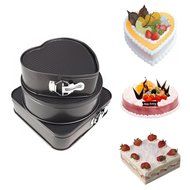 Springform Pan, Yummy Sam Non-Stick Leakproof Cheesecake Pan Cake Molds Springform Cake Pans Square Heart-Shaped... N5