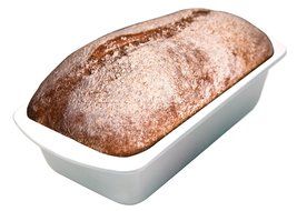 CeramaBake BC2010 Range Kleen Loaf Pan, 9 by 5-Inch, White N2