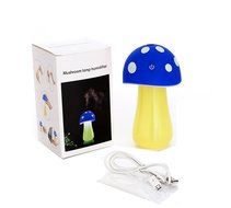 Yquelle Mini USB Ultrasonic Humidifier Mushrooms Humidifier with LED Lighting Creative Gifts Ideal (Red) N6