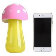 Yquelle Mini USB Ultrasonic Humidifier Mushrooms Humidifier with LED Lighting Creative Gifts Ideal (Red) N7