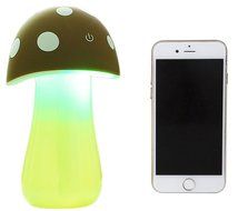 Yquelle Mini USB Ultrasonic Humidifier Mushrooms Humidifier with LED Lighting Creative Gifts Ideal (Red) N8