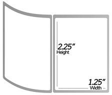 1 Inch Core - 2.25 x 1.25 Zebra Compatible Direct Thermal Labels 2 Rolls for Zebra Desktop Printer GC420d GC420t... N2