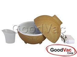Fresh Air Sphero Essential Oil Diffuser, 600ml, Wood Grain Design, Whisper-Quiet, Mist Mode with Timer, Waterless... N2