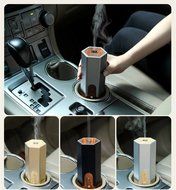 HICBOX Creative Mini Humidifier USB Car Essential Oil Aromatherapy Machine (Black)