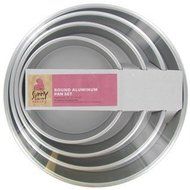 4-Tier 3&quot; Deep Round Aluminum Pan Set