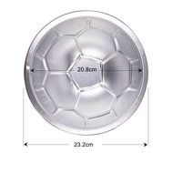 inkint Novelty Bakeware Soccer Ball Shape Aluminum Alloy Baking Molds Fondant Cake Baking Pan Cake Decorating... N6