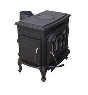HorseFlame Extra Large Cast Iron Freestanding Wood Burning Stove HF737U Paint Black N4