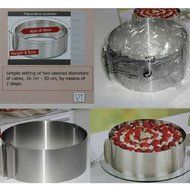 BoatShop DIY Adjustable Rounded Mousse Ring Retractable Circle Ring Cake Mould N3