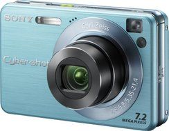 Sony Cybershot DSCW120 7.2MP Digital Camera with 4x Optical Zoom with Super Steady Shot (Silver) N16
