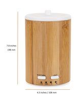 200ml Aromatherapy Essential Oil Diffuser,Ultrasonic Aroma Humidifier (Up to 8H Use, Mist Control, Waterless Auto... N3