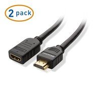 Cable Matters 2-Pack High Speed HDMI Extension Cable with Ethernet 3 Feet - 3D and 4K Resolution Ready N9