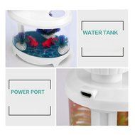Mini Ultrasonic Fish Tank Mist Humidifier Premium Humidifying Unit with Portable USB Night Light Air Purifier... N8