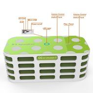 Monstercube Wireless Phone Speakers, Outdoors Portable Bluetooth Speaker Booster Touchpad Control with AUX / TF... N3