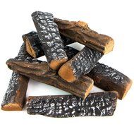 Barton Fireplace Decoration 8 Piece of Petite Ceramic Wood Fireplace Log N3