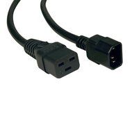 Tripp Lite Heavy-Duty Power Cord, 15A, 14AWG (IEC-320-C19 to IEC-320-C14) 6-ft.(P047-006) N2