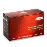 Plumeet Easy Setting Silicone Protective Cover Digital Silent LCD Large Screen Desk Bedside Alarm Clock With Snooze... N4