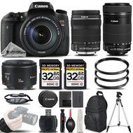 Canon Rebel T6s Camera + Canon EF-S 18-135mm f/3.5-5.6 IS STM Lens + Canon EF-S 55-250mm f/4-5.6 IS STM Lens +... N2