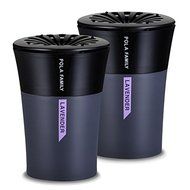 Car Air Freshener, [Lavender] Cup Holder Type Bullsone Pola Family Vogue [2EA]