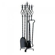 FLEUR-DE-LIS FIREPLACE TOOL SET