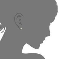Morenitor[TM] Jewelry Earrings Stud 18k Gold-plated 100% 925 Sterling Silver Daisy Flower Stud Earring.