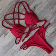 HOT Sale!Canserin Women Sexy Brazilian Push Up Padded Bikini Set N13