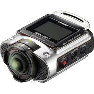 Ricoh WG-M2 Wi-Fi 4K Ultra HD Video Action Camera Camcorder (Silver) + Bike, Helmet, Suction Cup, &amp; Chest Mounts... N2