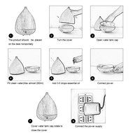 MKLOT 1 Liter Cool Mist Humidifier Ultrasonic Aroma Essential Oil Diffuser for Office Home Bedroom Living Room...