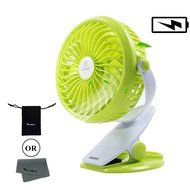 REMAX USB Fan Battery Rechargeable 2200mAh 18650 Mini Electric Fan 4.5h 4 Blades Clip on Desk Silent Blower N2