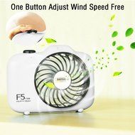 REMAX USB Fan Battery Rechargeable 2200mAh 18650 Mini Electric Fan 4.5h 4 Blades Clip on Desk Silent Blower N4