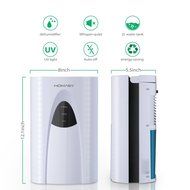 Homasy Portable Mini Thermo-Electric Peltier Compact Dehumidifier, UV Light, 2L Water Tank for Bathroom, Small... N2