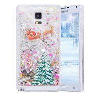 Galaxy S5 Case,Galaxy S5 Liquid Cover,PHEZEN Christmas Tree Santa Claus Design Cool Quicksand Moving Stars Bling... N4