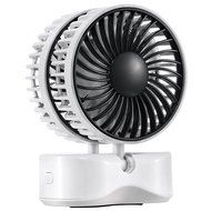 ECEEN Mini Personal Couples Fan Handheld Folding 350 Degree Rotating Dual Head Fan Portable Powered by Battery...