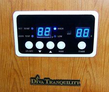 New Diva Tranquility 1500 Watts Vintage Style Infrared Portable Space Heater with Remote Control
