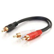 C2G / Cables To Go 03161 6in Value Series One RCA Mono Male to Two RCA Stereo Male Y-Cable N3