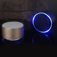 Bluetooth Speaker,Gaosa Small Steel Gun Metal Speaker, Mini Portable Wireless Stereo Speaker for Phone Card N5