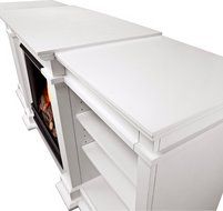 Real Flame Fresno Ventless Gel Fireplace - White