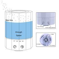 Essential Oil Diffuser,WOWGO 200ml Cool Mist Aroma Humidifier with Color LED Lights ,Touch Sensitive Switch with...