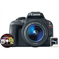 EOS Rebel SL1 18MP Digital SLR Camera and EF-S 18-55mm f/3.5-5.6 IS STM Lens, Photo Suite Deluxe Software and...