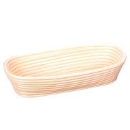 Super Marts 12inch Professional Oval Long Banneton Brotform Bread Dough Proofing Rising Rattan Basket with Liner... N6