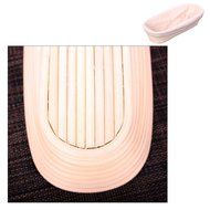 Super Marts 12inch Professional Oval Long Banneton Brotform Bread Dough Proofing Rising Rattan Basket with Liner... N7