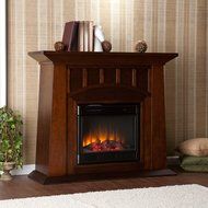 Southern Enterprises Myron Electric Fireplace - Espresso
