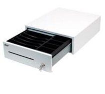 Star Micronics 37965141 Cash Drawer, 12" x 14", Printer Driven, 5Bill-5Coin, DK Ready, CD1 Cable Included, White
