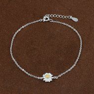 Morenitor[TM] Jewelry Earrings Stud 18k Gold-plated 100% 925 Sterling Silver Daisy Flower Stud Earring. N8