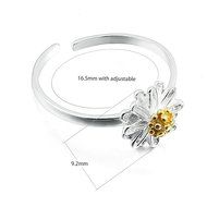 Morenitor[TM] Jewelry Earrings Stud 18k Gold-plated 100% 925 Sterling Silver Daisy Flower Stud Earring. N10