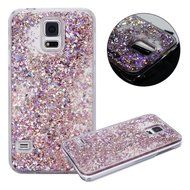 Galaxy S5 Case,Galaxy S5 Liquid Cover,PHEZEN Christmas Tree Santa Claus Design Cool Quicksand Moving Stars Bling... N9