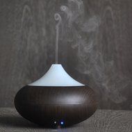 Mini Ultrasonic Humidifiers Aromatherapy Essential Oil Diffuser (100ml, light wood grain) N3