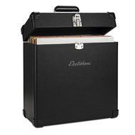 Electrohome Portable Vinyl Record Heavy Duty Carrying Case for 30+ Albums with Removable Lid (RT05)