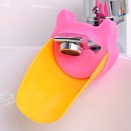 KAKA(TM) Kids Children Baby Washing Hands Water Faucet Extender Cute Animal Water Chute Extender Blue N2